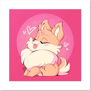 Fluffy Pomeranian Puppy (Foxy Tan) Posters and Art